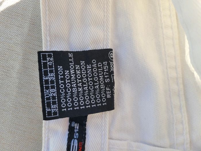 Pantalon blanc jambes larges RG512, taille S - photo numéro 12