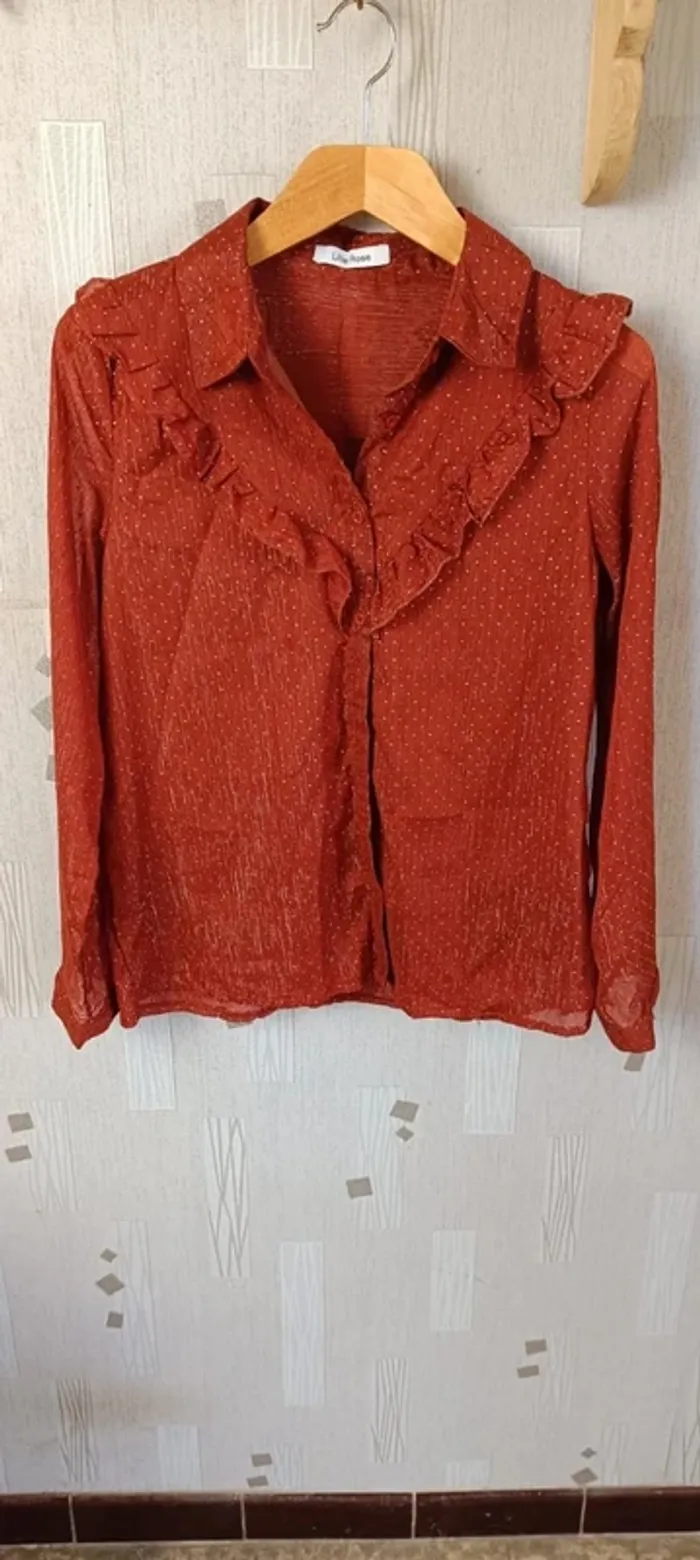 173- blouse, Lilie rose , Taille 38