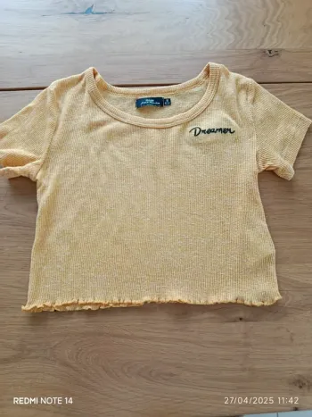 T shirt court fille