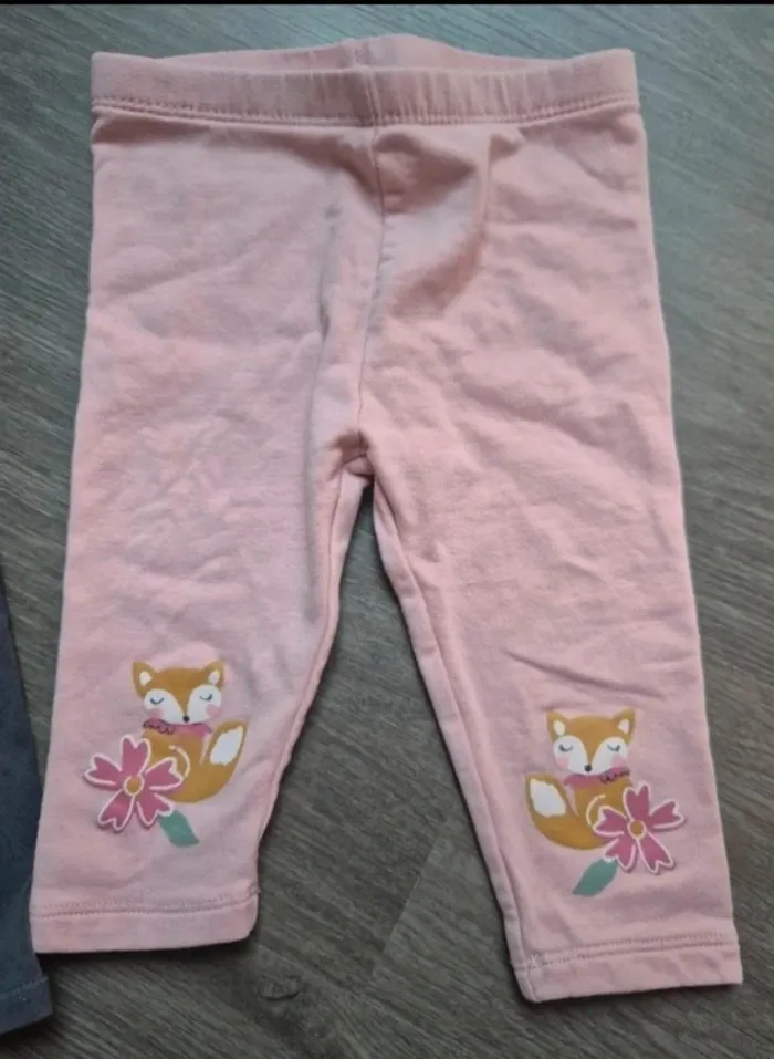 Magnifique lots de 2 leggings DPAM 9 mois - photo numéro 2