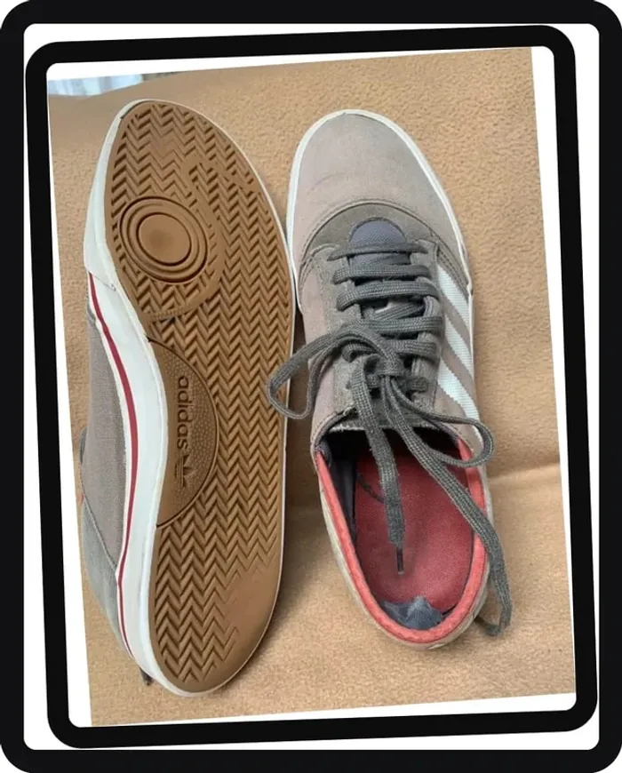 Adidas baskets homme/grand ado P/45 en toile - photo numéro 9