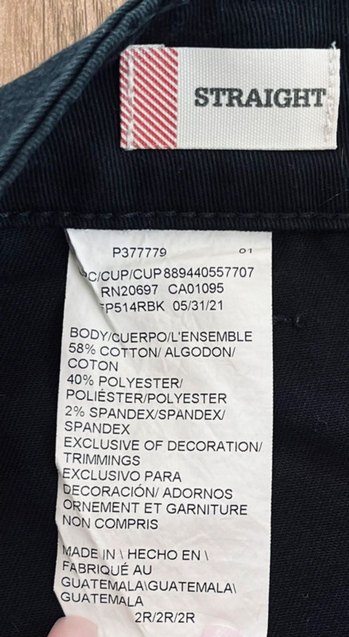 Pantalon cargo noir Dickies Straight pour femme, taille W 26 (36 taille française) - photo numéro 6