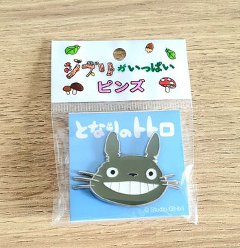 Totoro gris pin's broche 4,4X4,7 cm studio Ghibli japon