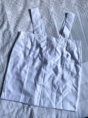 Débardeur en soie blanc