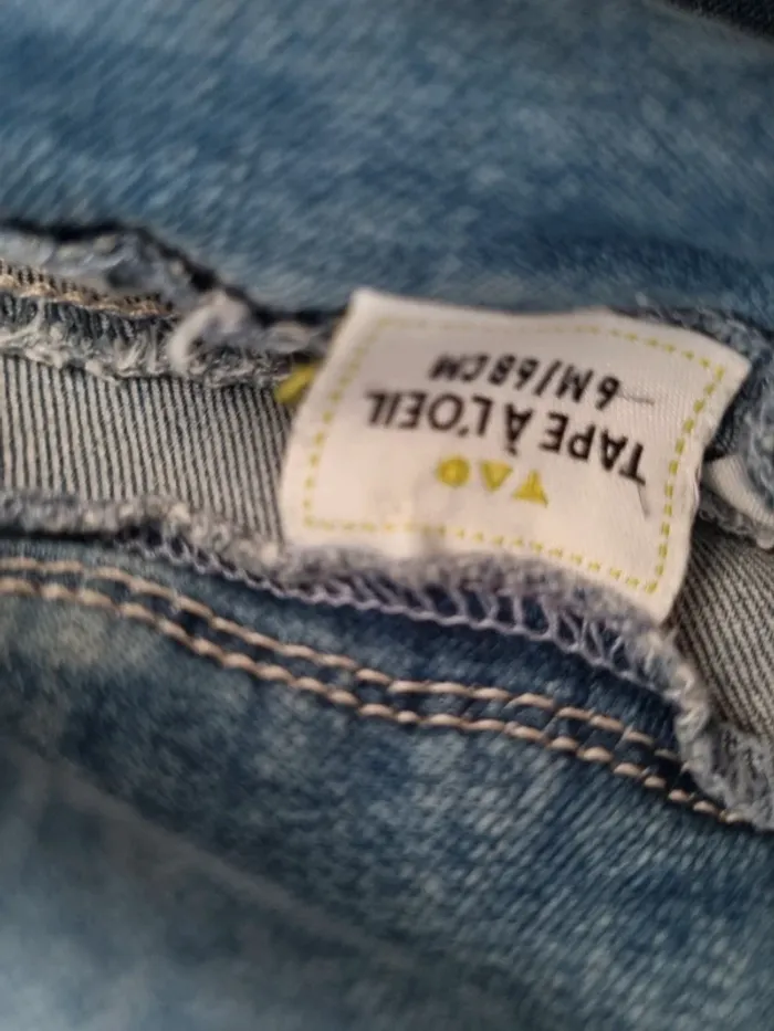 Robe salopette en jean TAO 6M - photo numéro 3