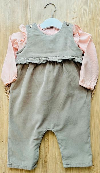 Ensemble salopette et blouse Bout’chou