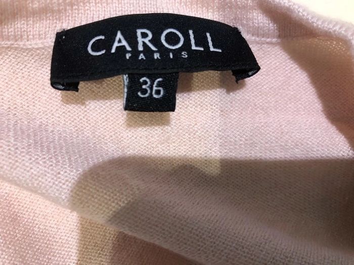 Caroll taille 36 Pull Rose - photo numéro 3