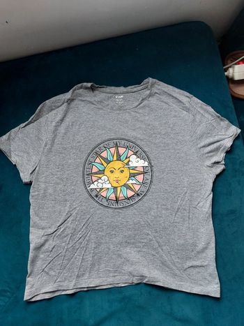 T-shirt gris soleil