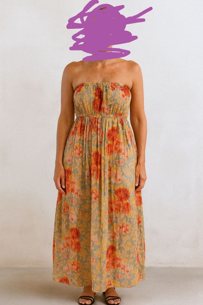 Robe bustier fleurie