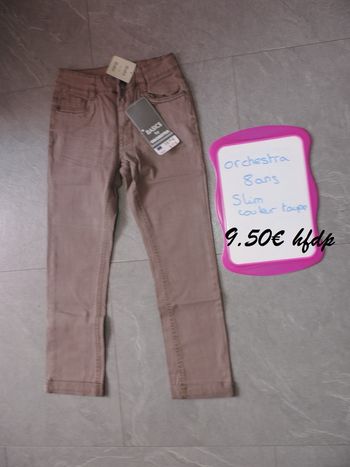 pantalon orchestra taille 8 ans couleur taupe