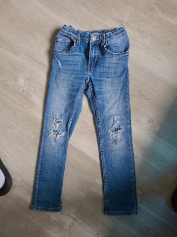 Jeans effet usé