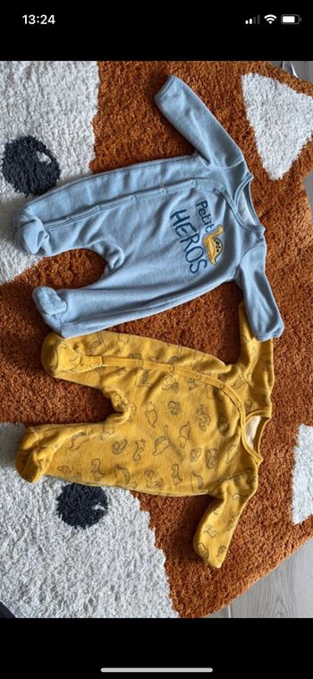 Lot de 2 pyjamas velours