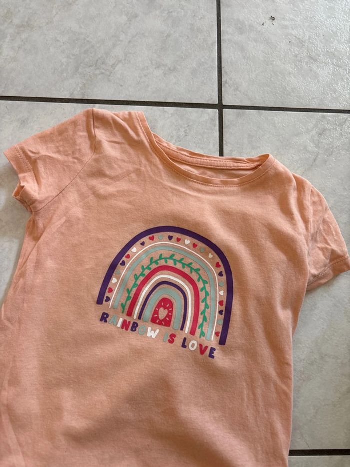 3 T-shirt fille manches courtes 4 ans - photo numéro 5