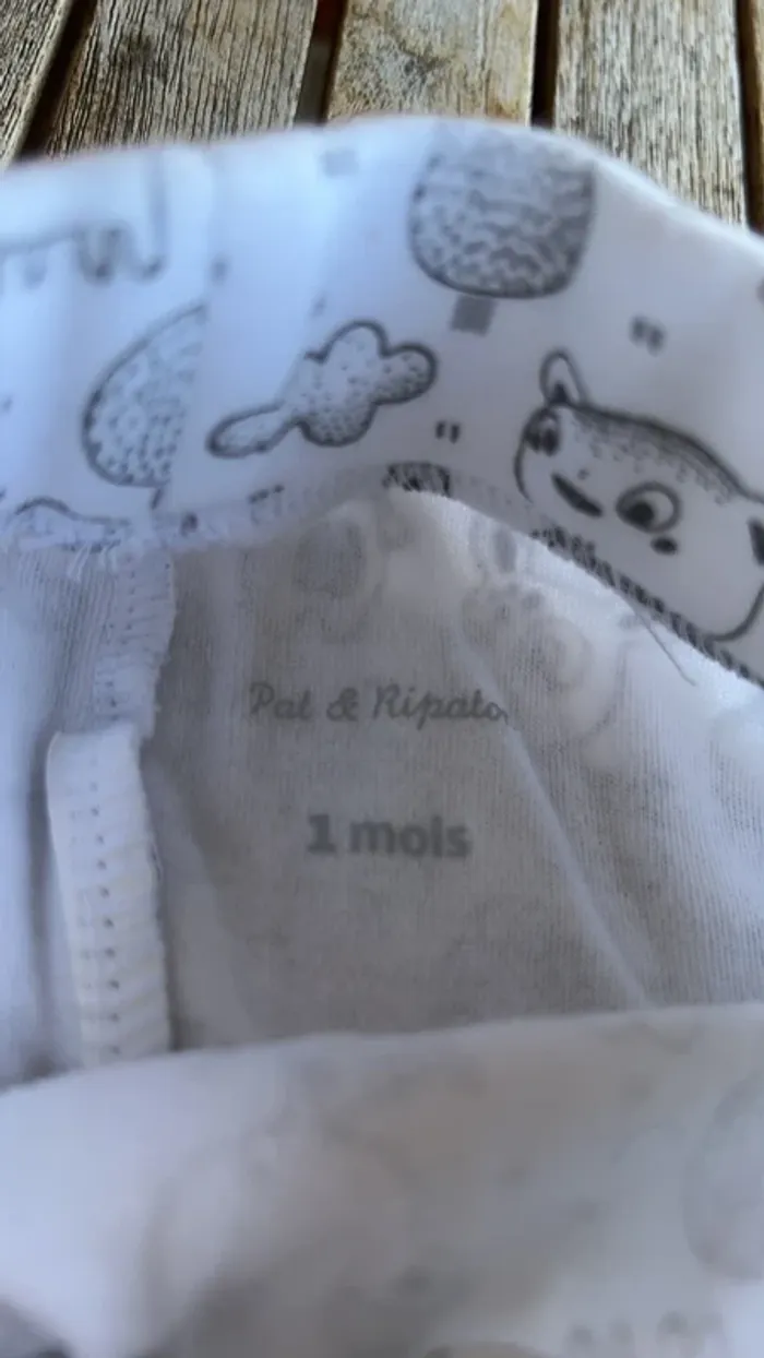 Pantalon souple en coton bébé- 1 mois - photo numéro 5