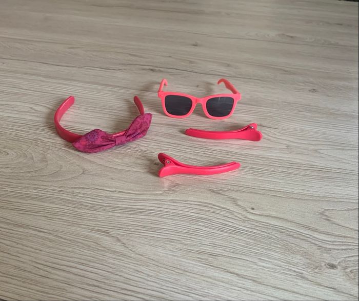 Corolle accessoires pour poupée lunettes, serre tête et barrettes - photo numéro 4