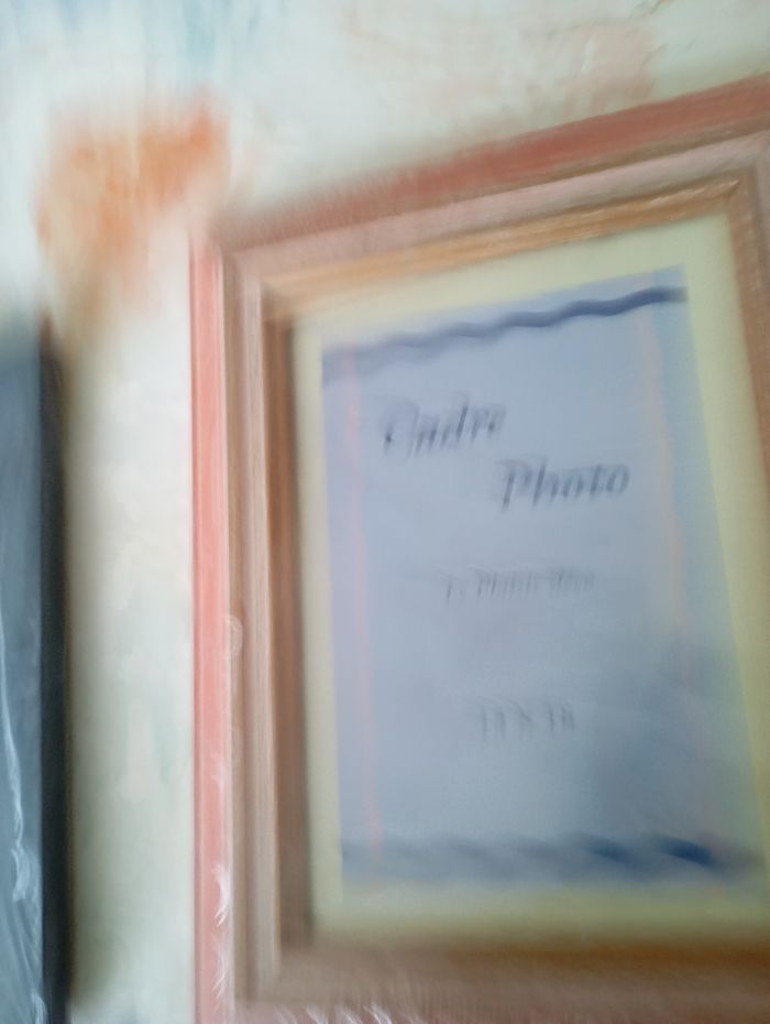 Lot de cadres photos neuf sous blister en verre et bois - photo numéro 4