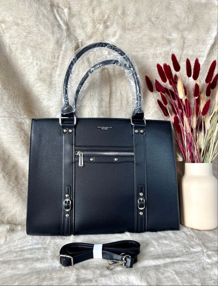 Sac cabas Flora & Co noir neuf avec étiquette – élégant & fonctionnel