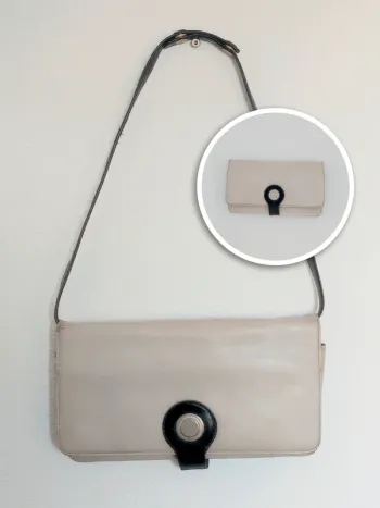 Pochette porté épaule cuir beige 80-90 / CHIC  - 29×1