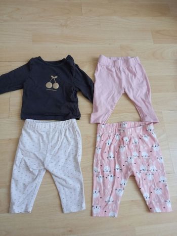 Lot de vêtements (legging, haut) 1 mois
