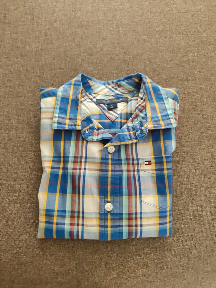 Chemise à carreaux tommy Hilfiger 4 ans - photo numéro 1