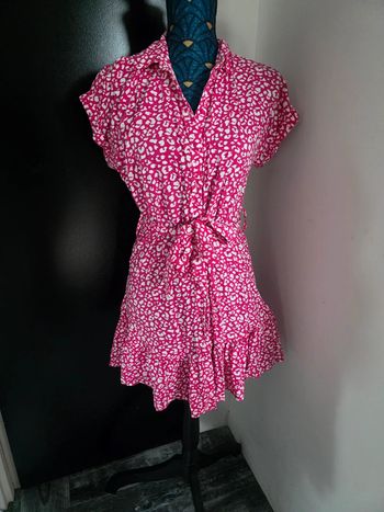 Robe naf naf femme rose et blanche