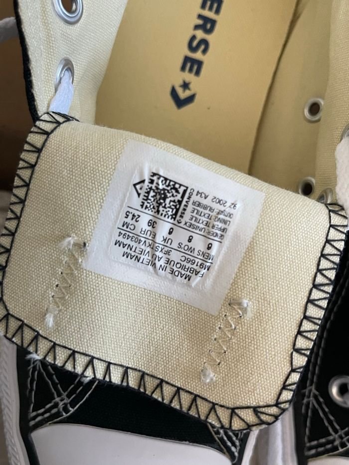 Converse basse noire 39 neuve - photo numéro 6