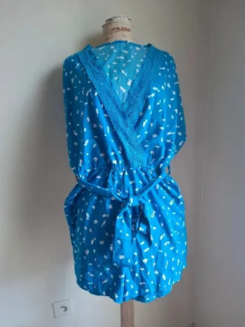 Combi-short bleu et blanc, Cerise Blue, neuf, taille M