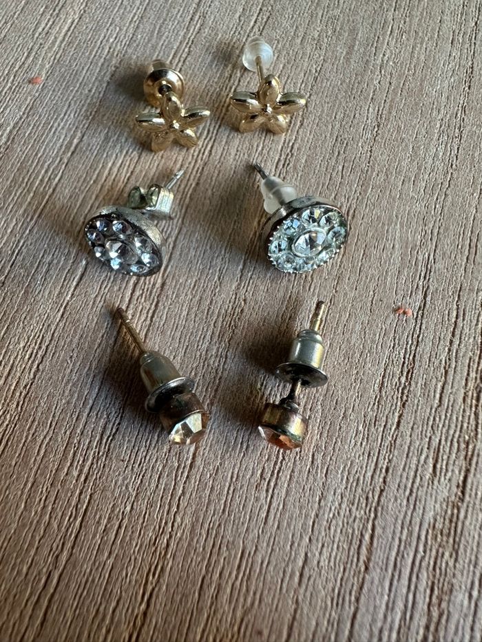 Lot de 3 paires de boucles d’oreilles - photo numéro 2