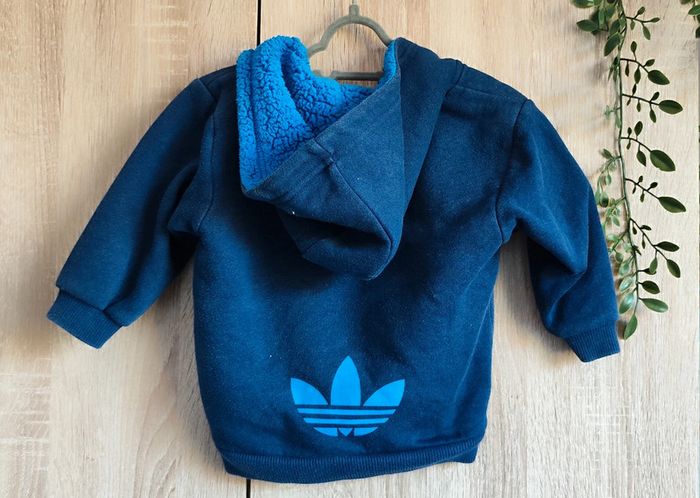 Gilet zippé fourré Adidas 74 cm (12 mois) - photo numéro 2