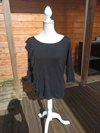 Pull fin noir taille M