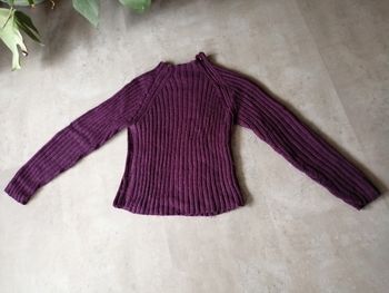 Pull tricoté main Taille 12/14 ans
