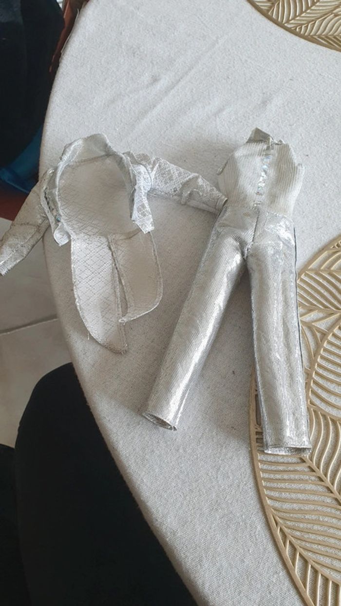 Tenue Ken soirée argenté