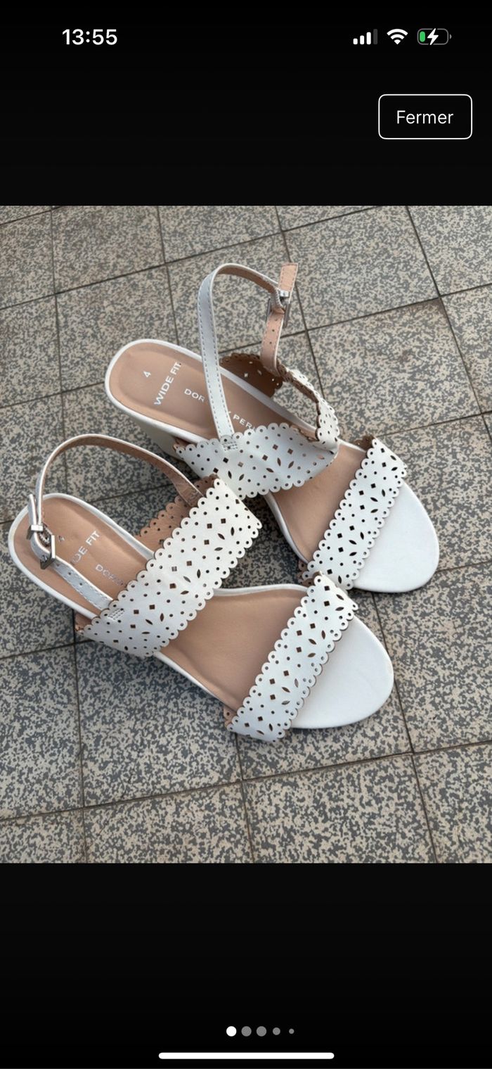 Sandales blanches Dorothy Perkins