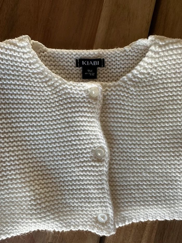 Gilet Court Tricot Kiabi 9 Mois - photo numéro 4