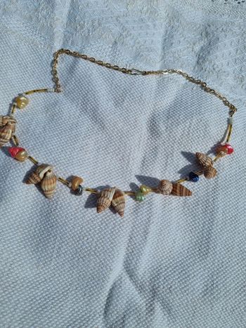 Collier fantaisie vintage coquillage