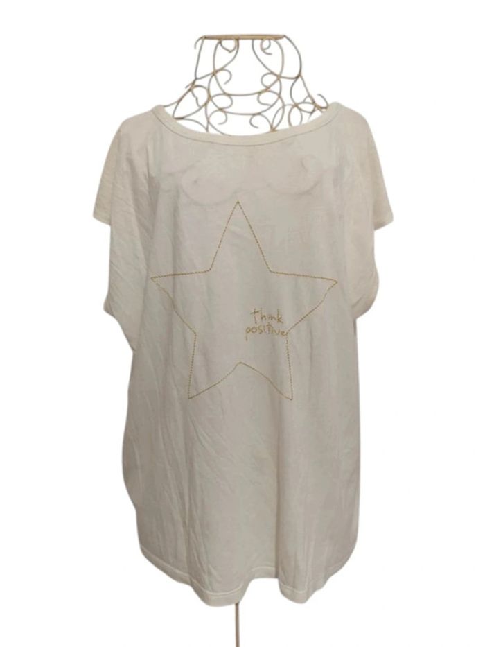 Haut blanc crème Mango Taille M