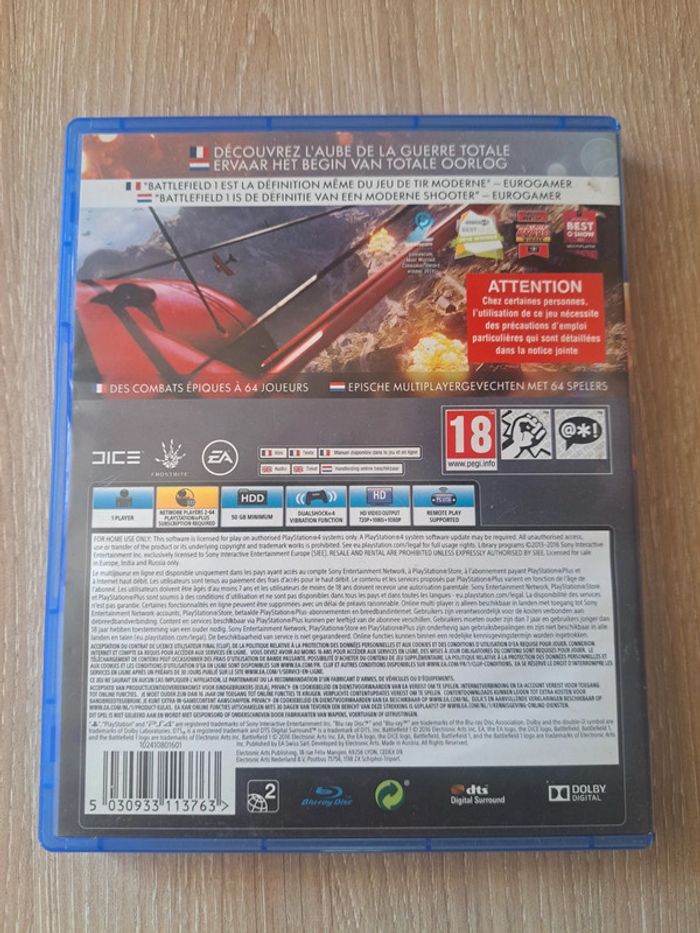Jeu ps4 battlefield 1 - photo numéro 2