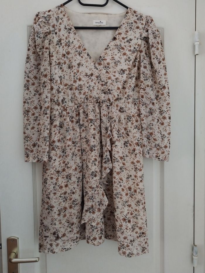 Robe automnale beige