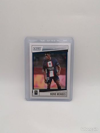 Carte Panini score Ligue 1 2022-23 Nuno Mendez n°150.