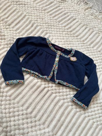 Cardigan court fille 9 mois Sergent major