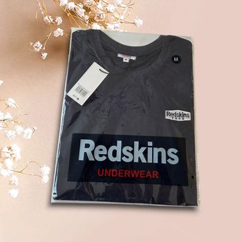 Tee-shirt Redskins manches courtes – Taille M Homme – Bleu marine – Neuf