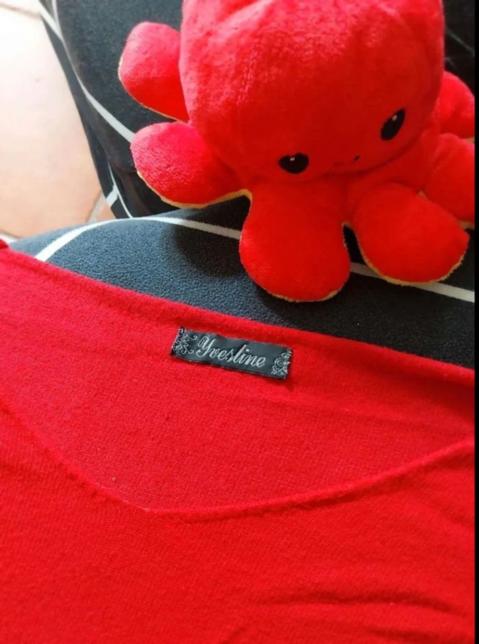 Pull rouge TU - photo numéro 2