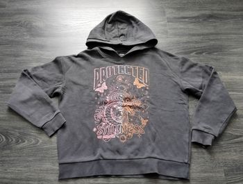 Sweat gris foncé capuche XS 34 Kiabi