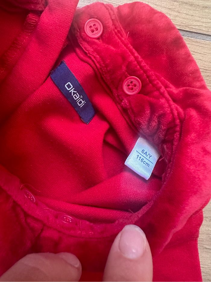 Robe rouge col Claudine okaidi - photo numéro 5