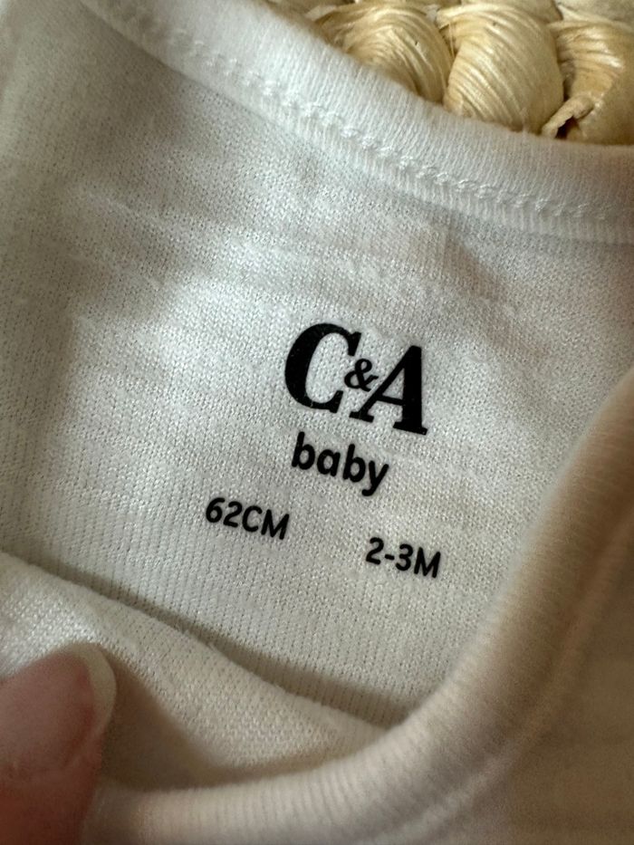 Ensemble 2 pièces blanc C&A 2-3 mois - photo numéro 9