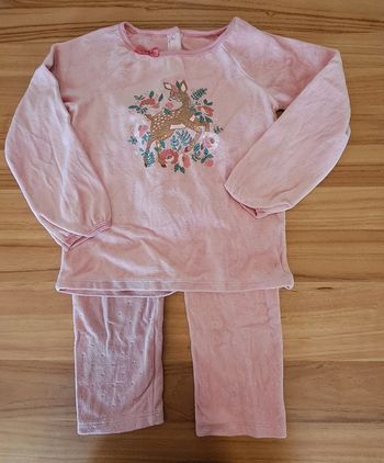 Pyjama velours hiver petite biche
