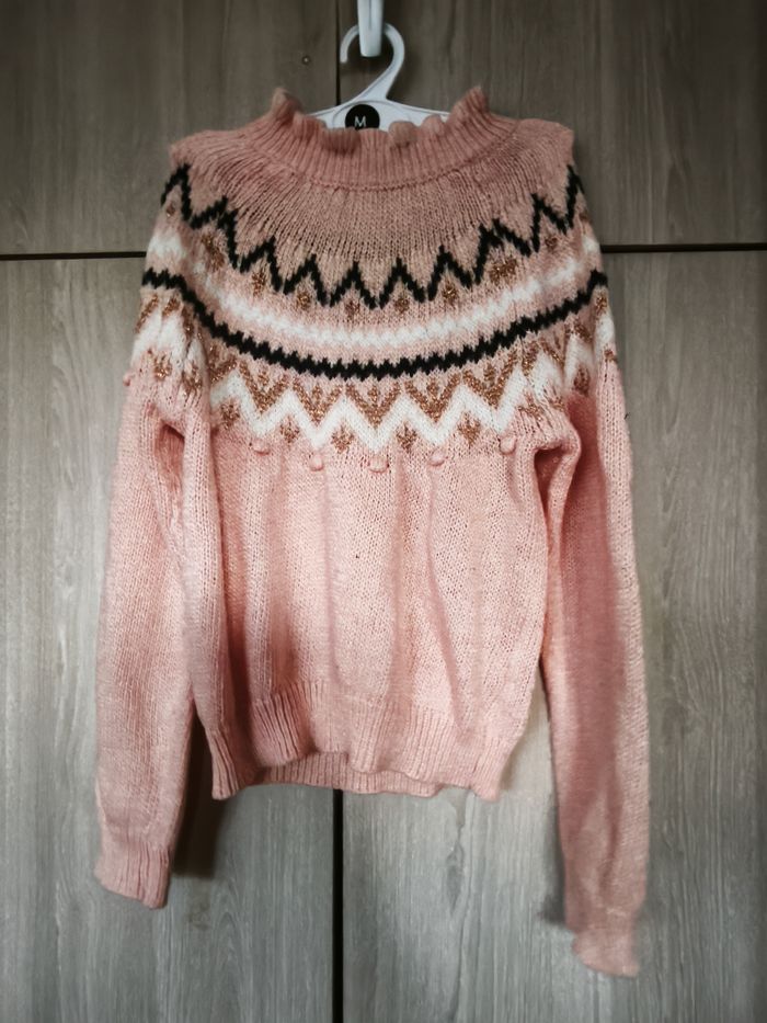 Pull pompon rose 8 ans Kiabi - photo numéro 5