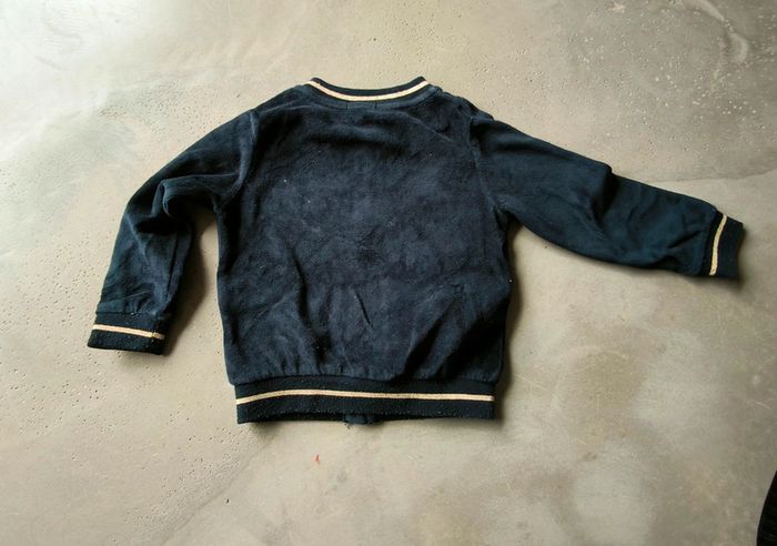 Veste velours bleu marine - photo numéro 2