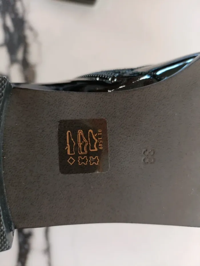 Bottines cuir bi-matière noires - photo numéro 5