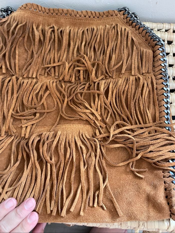 Sac à main à frange en cuir vegan - photo numéro 4